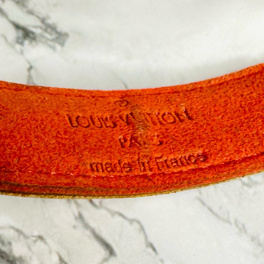 EUC Louis Vuitton Vachetta Leather Monogram Millennium Wish Bracelet - Picture 11 of 11